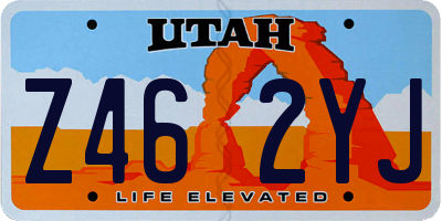 UT license plate Z462YJ