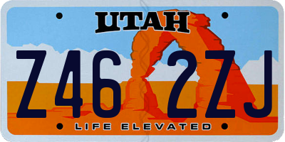 UT license plate Z462ZJ