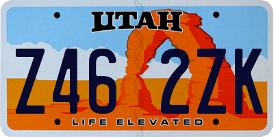 UT license plate Z462ZK