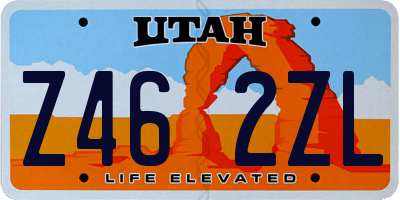 UT license plate Z462ZL
