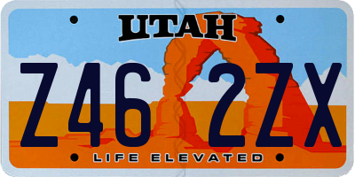 UT license plate Z462ZX