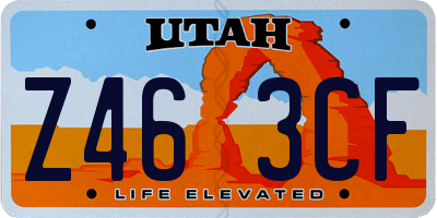 UT license plate Z463CF