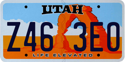 UT license plate Z463EO