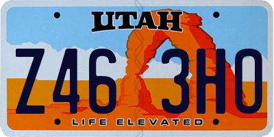 UT license plate Z463HO