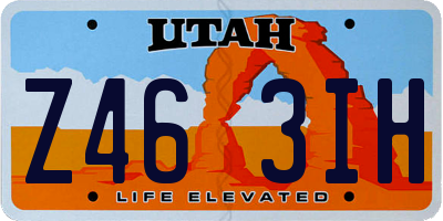 UT license plate Z463IH