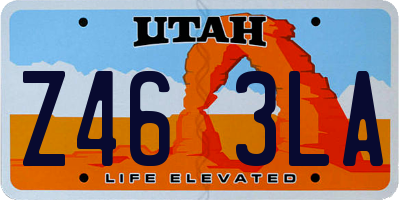 UT license plate Z463LA