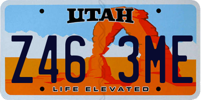 UT license plate Z463ME