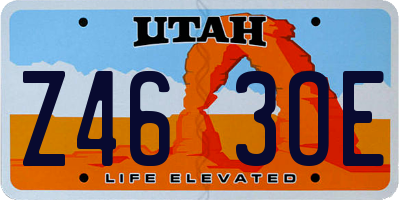 UT license plate Z463OE