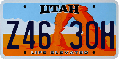 UT license plate Z463OH