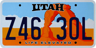 UT license plate Z463OL