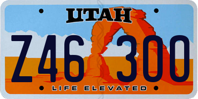 UT license plate Z463OO