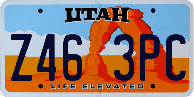 UT license plate Z463PC