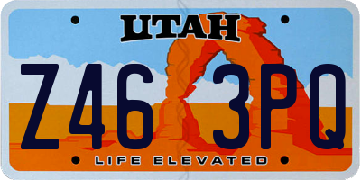 UT license plate Z463PQ