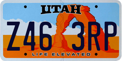 UT license plate Z463RP