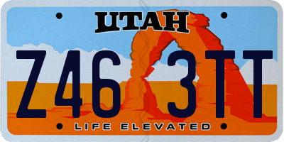 UT license plate Z463TT