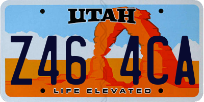 UT license plate Z464CA