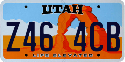 UT license plate Z464CB