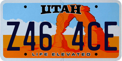 UT license plate Z464CE