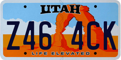 UT license plate Z464CK