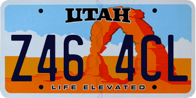 UT license plate Z464CL