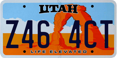 UT license plate Z464CT