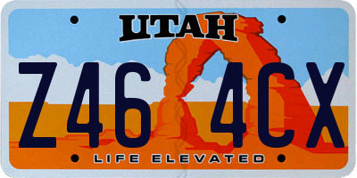 UT license plate Z464CX