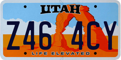UT license plate Z464CY