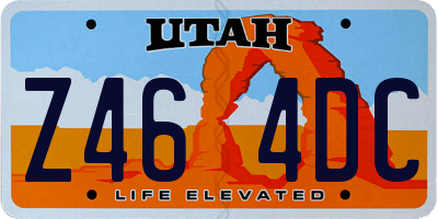 UT license plate Z464DC
