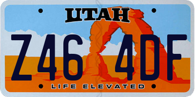 UT license plate Z464DF