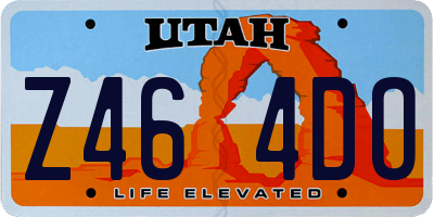 UT license plate Z464DO