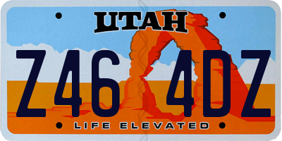UT license plate Z464DZ