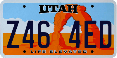 UT license plate Z464ED