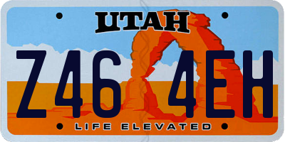 UT license plate Z464EH