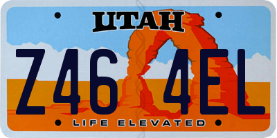 UT license plate Z464EL