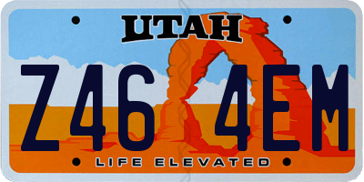 UT license plate Z464EM
