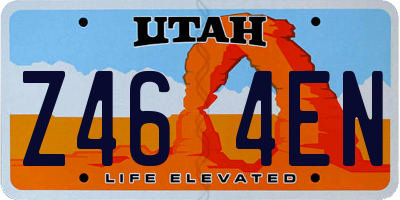 UT license plate Z464EN