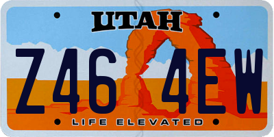 UT license plate Z464EW