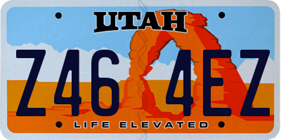UT license plate Z464EZ