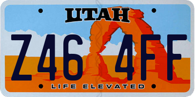 UT license plate Z464FF