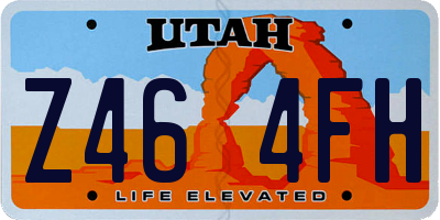 UT license plate Z464FH