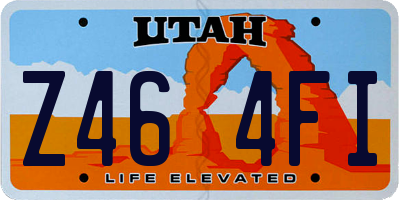 UT license plate Z464FI
