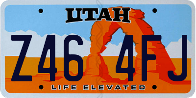 UT license plate Z464FJ