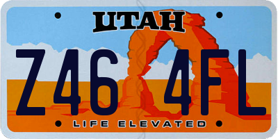 UT license plate Z464FL