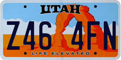 UT license plate Z464FN