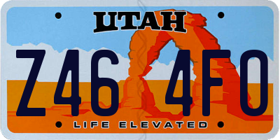 UT license plate Z464FO
