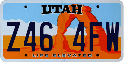 UT license plate Z464FW