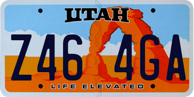 UT license plate Z464GA