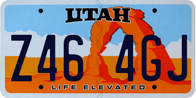UT license plate Z464GJ