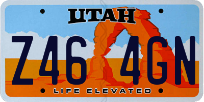UT license plate Z464GN