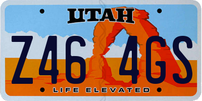UT license plate Z464GS